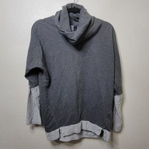 MPG Gray Cowl Neck Pullover Sweatshirt Sweater Women's Size XS